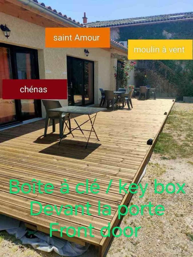 Au Coeur Des Vignes Chenas Du Beaujolais Apartment La Chapelle-de-Guinchay Luaran gambar